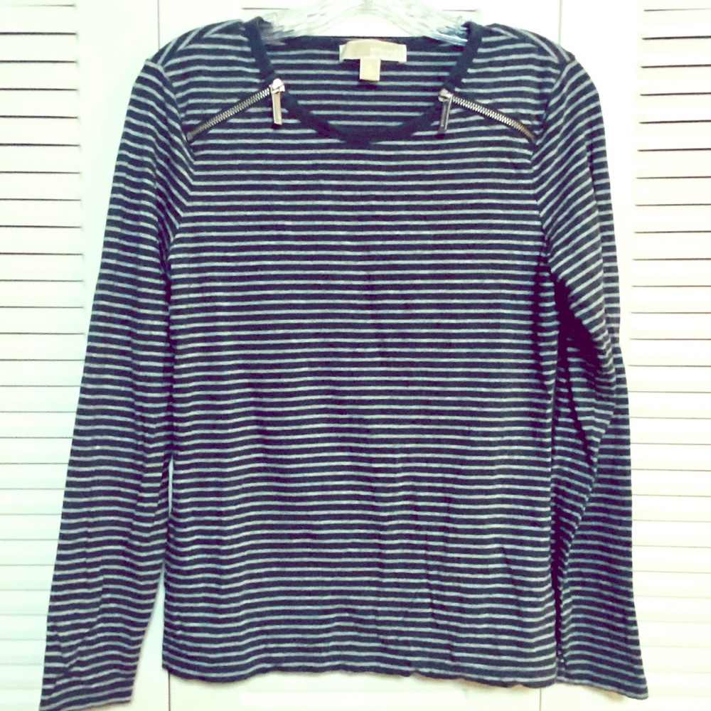 Michael Kors striped long sleeve top